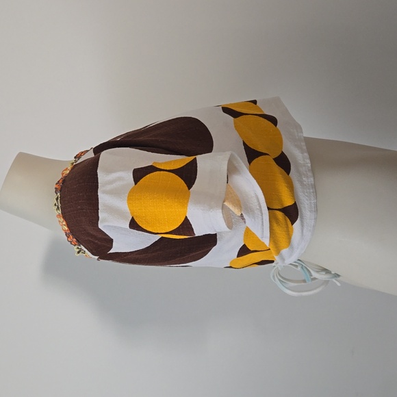 Vintage Refashioned Wrap Top (M) ♻️🧵 - Picture 7 of 8